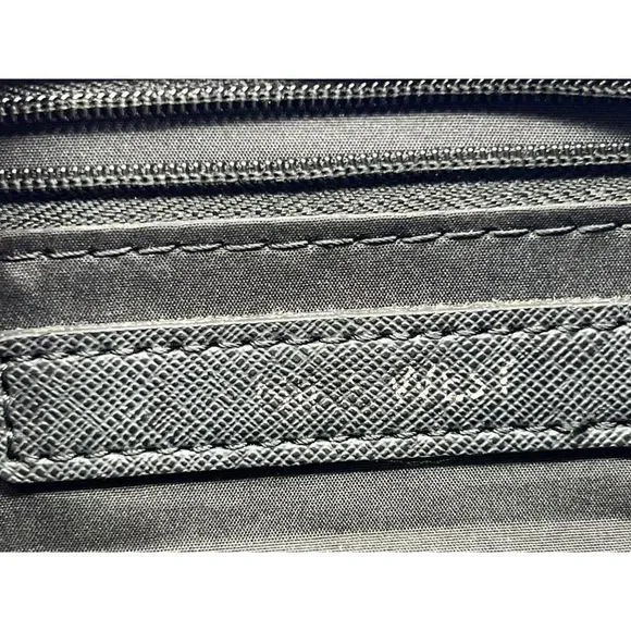 Nine West Black Purse Shoulder Double Zipper Organizer Bag - Picture 5 of 6